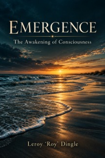 Cover of Emergence: The Awakening of Consciousness, waves on a beach at sunset